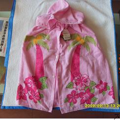 山東膠州明鈺毛巾廠(chǎng)毛巾布披風(fēng) 規格各種 用途幼兒披風(fēng) 原料成份純棉